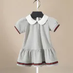 Toddler Girls' Dress Short-Sleeve Cotton Dresses