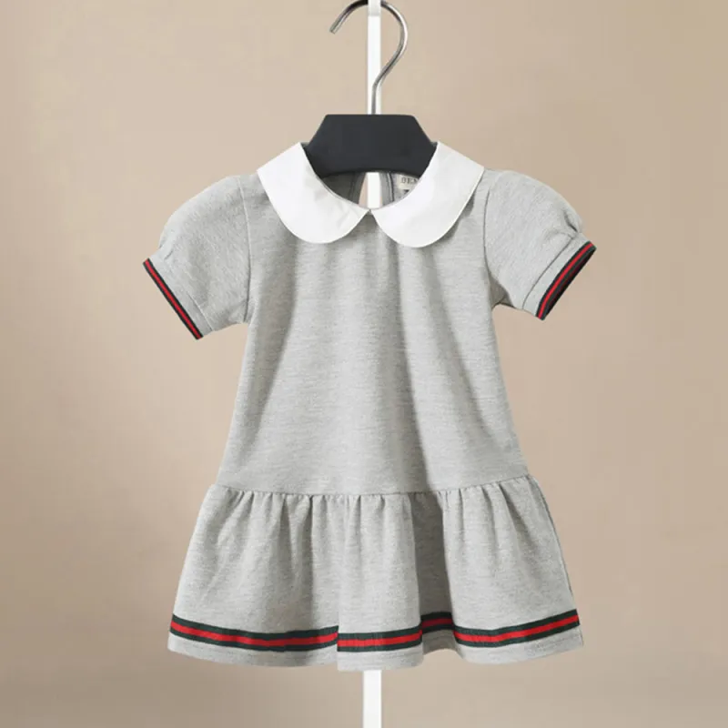 Toddler Girls' Dress Short-Sleeve Cotton Dresses