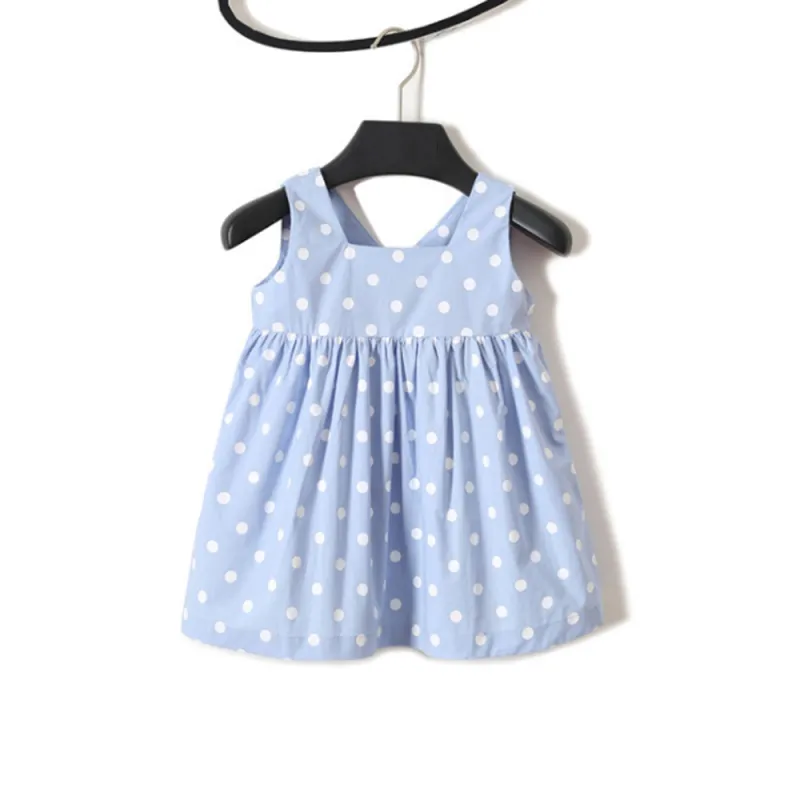 Toddler Girls Dresses Sleeveless Cotton Casual Dresses