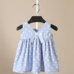 Toddler Girls Dresses Sleeveless Cotton Casual Dresses