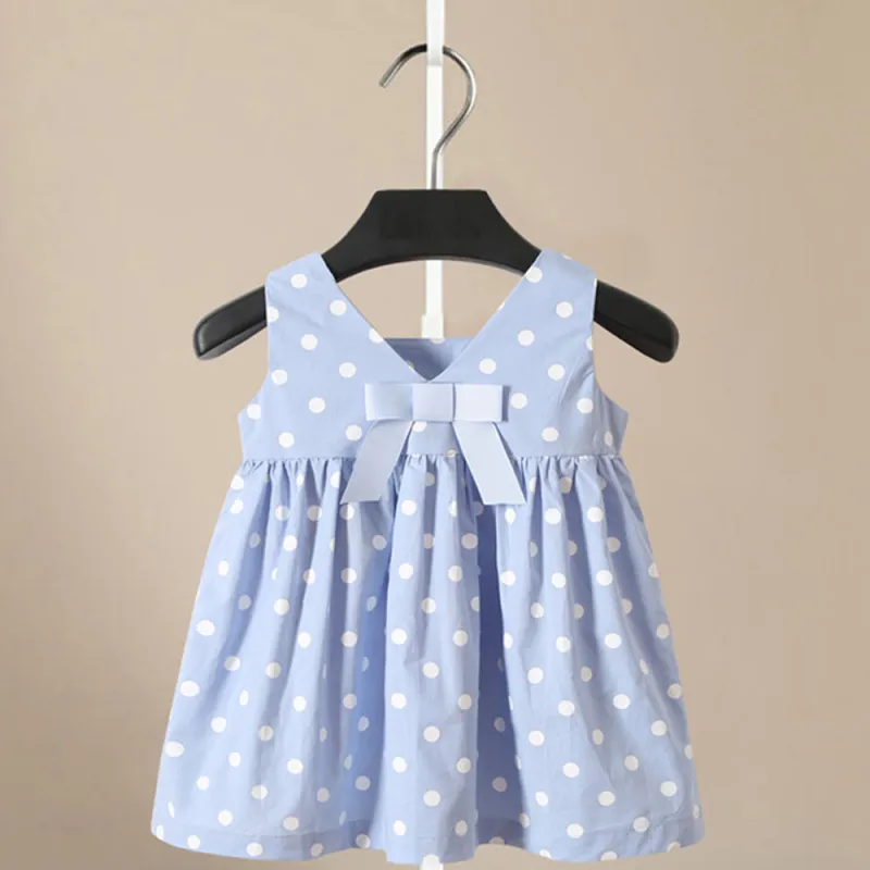 Toddler Girls Dresses Sleeveless Cotton Casual Dresses