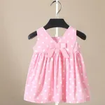 Toddler Girls Dresses Sleeveless Cotton Casual Dresses