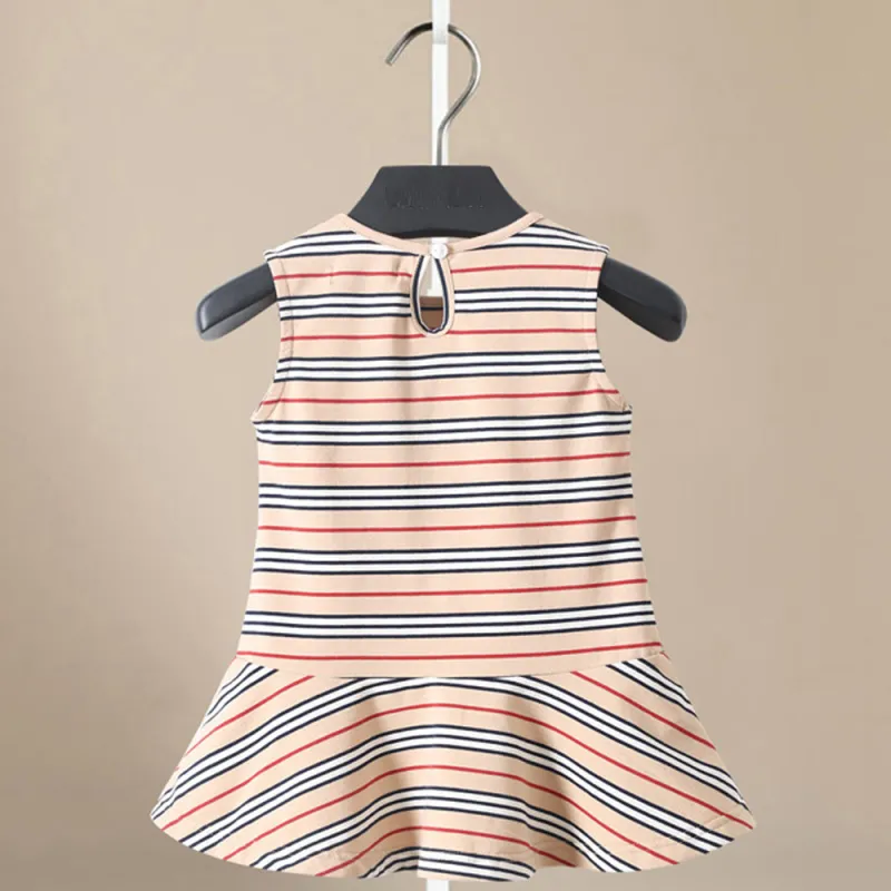 Toddler Dresses Sleeveless Cotton Casual Dresses for Little Girls 