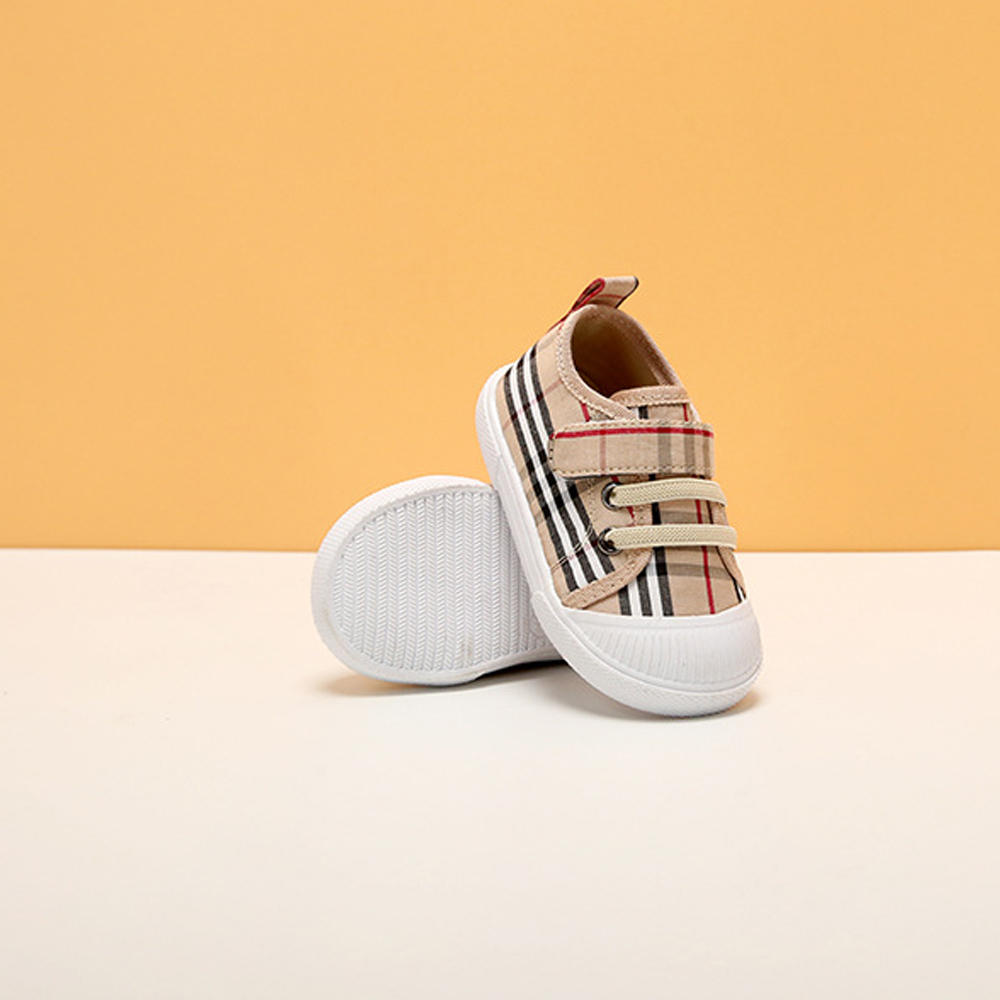 Baby Shoes for Boys and Girls Anti-slip Hook and Loops Canvas Sneaker Shoes