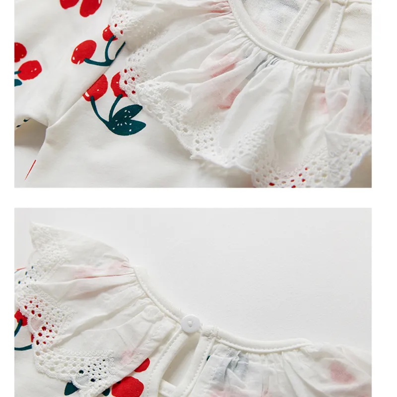 Baby Girls Bodysuit Cotton Summer Short-Sleeve Clothes