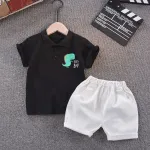 2021 New Baby Boys T-Shirt and Shorts Set Summer Cotton Short-Sleeve Dinosaurs Pattern Clothes