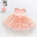 Baby Girls Dresses Summer Sleeveless Three-Dimensional Floral Gauze Princess Dress