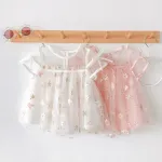 2021 New Baby Girls Dresses Summer Sleeveless Printing Gauze Princess Dress