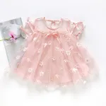 2021 New Baby Girls Dresses Summer Sleeveless Printing Gauze Princess Dress