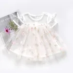 2021 New Baby Girls Dresses Summer Sleeveless Printing Gauze Princess Dress