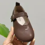 Baby Girls Dress Shoes Leather Slip on Flats Comfortable Walking Mary Jane Shoes