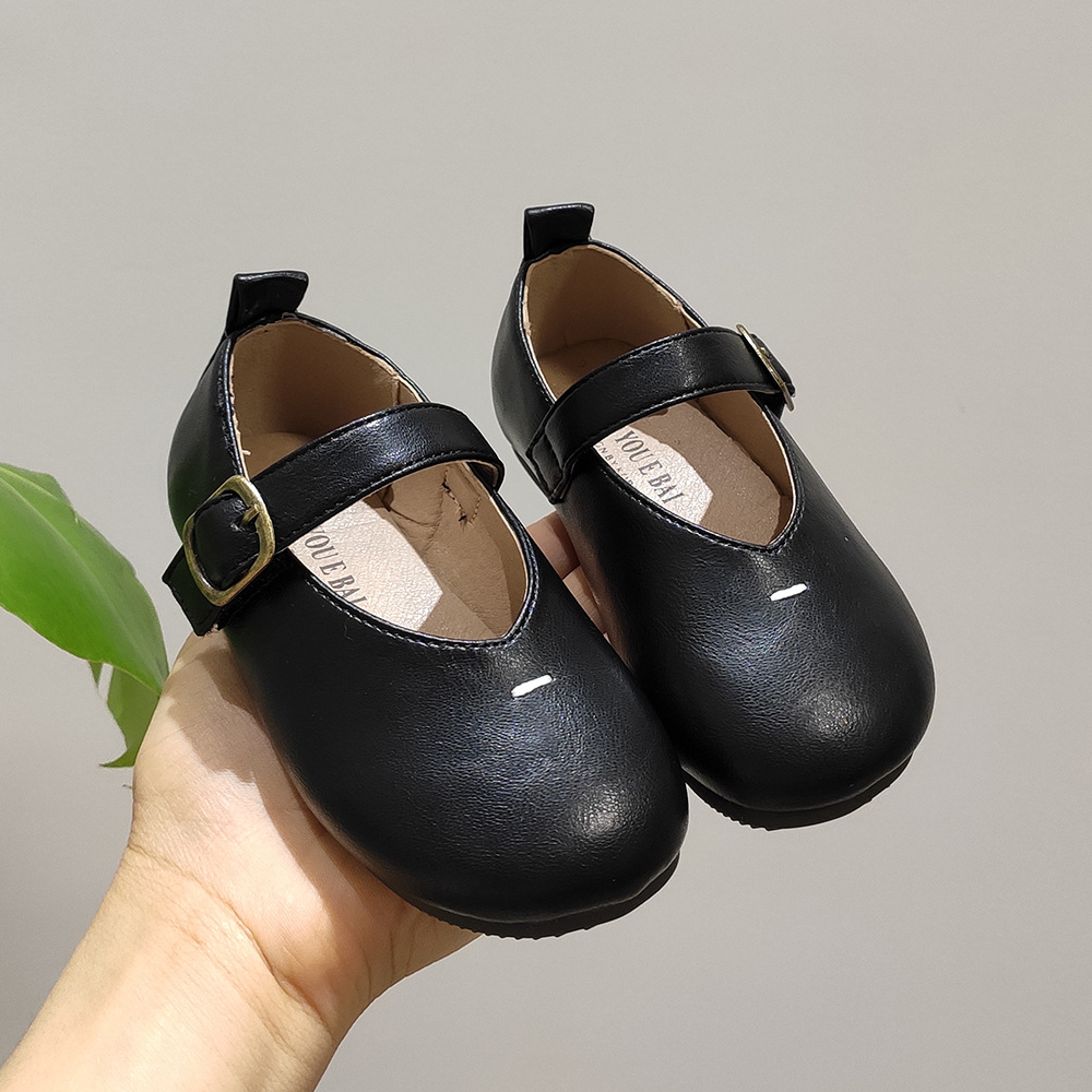 Baby Girls Dress Shoes Leather Slip on Flats Comfortable Walking Mary Jane Shoes