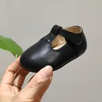 KISFLY 2021 New Baby Girls Dress Shoes Leather Slip on Flats Comfortable Walking Mary Jane Shoes