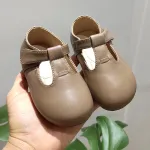 KISFLY 2021 New Baby Girls Dress Shoes Leather Slip on Flats Comfortable Walking Mary Jane Shoes