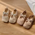 Toddler Baby Girls Shoes Soft Sole Non Slip Knitted Comfortable Walking Mary Jane Shoes 