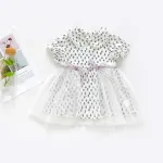 2021 New Baby Girls Dresses Summer Gauze Short-Sleeve Dress
