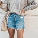 2021 New Summer Women Denim Shorts