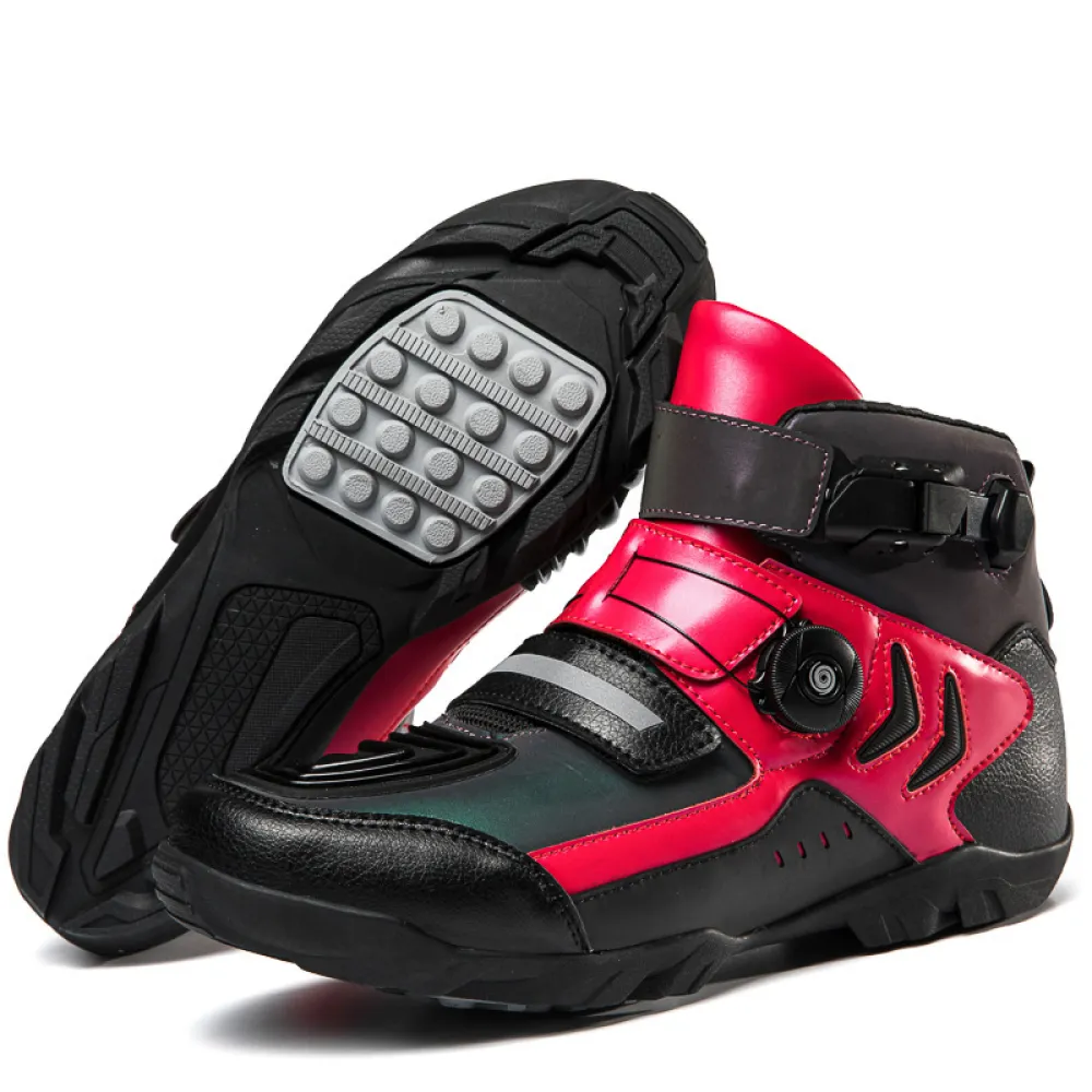 Men motorcycle riding shoes off-road racing low boots