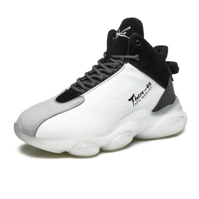 2021 new casual shoes men's sports shoes high-top soft-soled running shoes 02