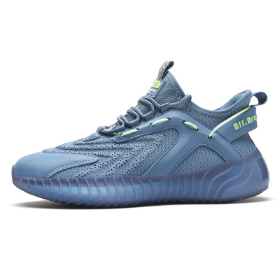 2021 new flying woven mesh shoes fashion casual men shoes breathable sneaker running shoes 01