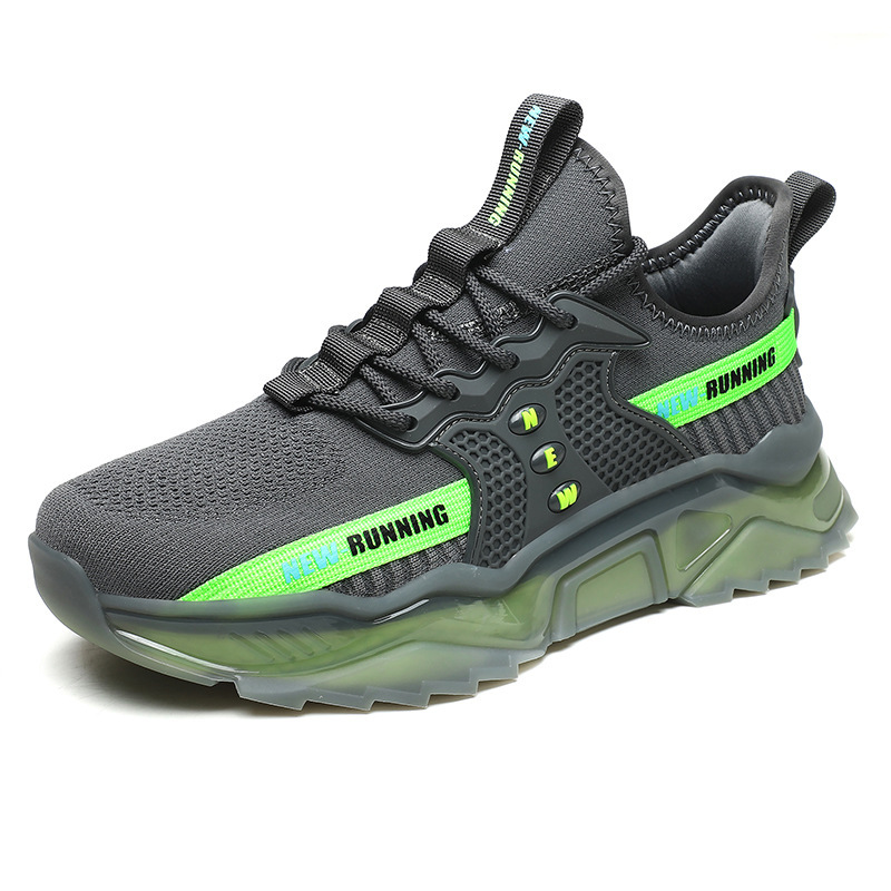 Fashion sneaker comfortable breathable shock absorption non slip sports shoes