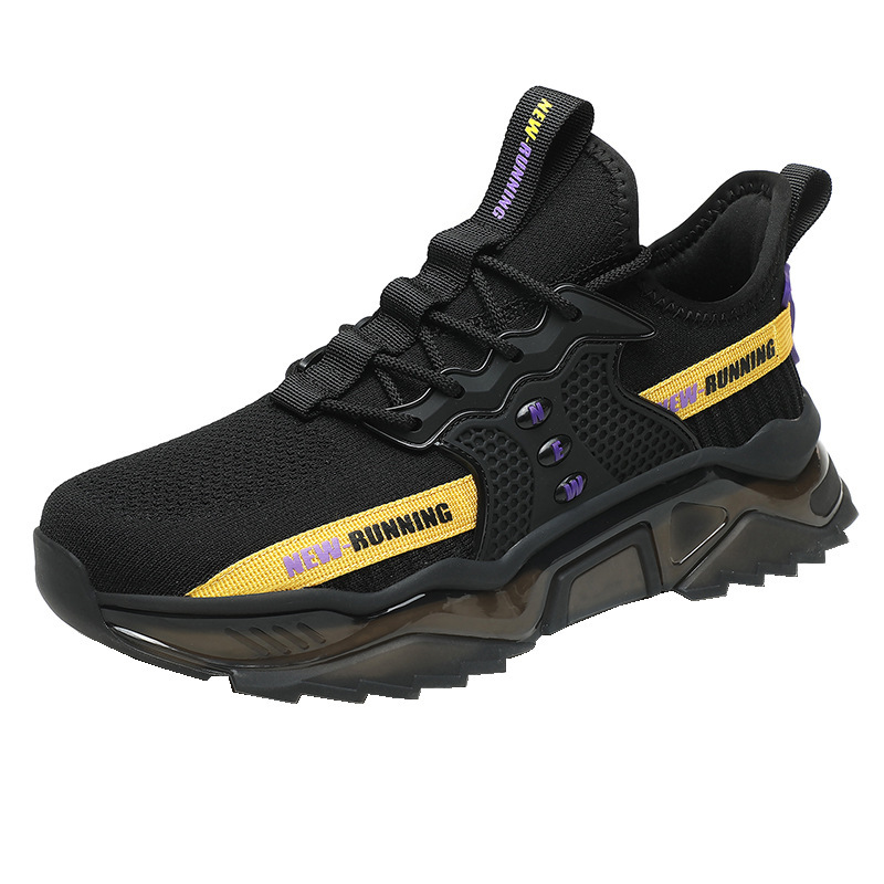 Fashion sneaker comfortable breathable shock absorption non slip sports shoes