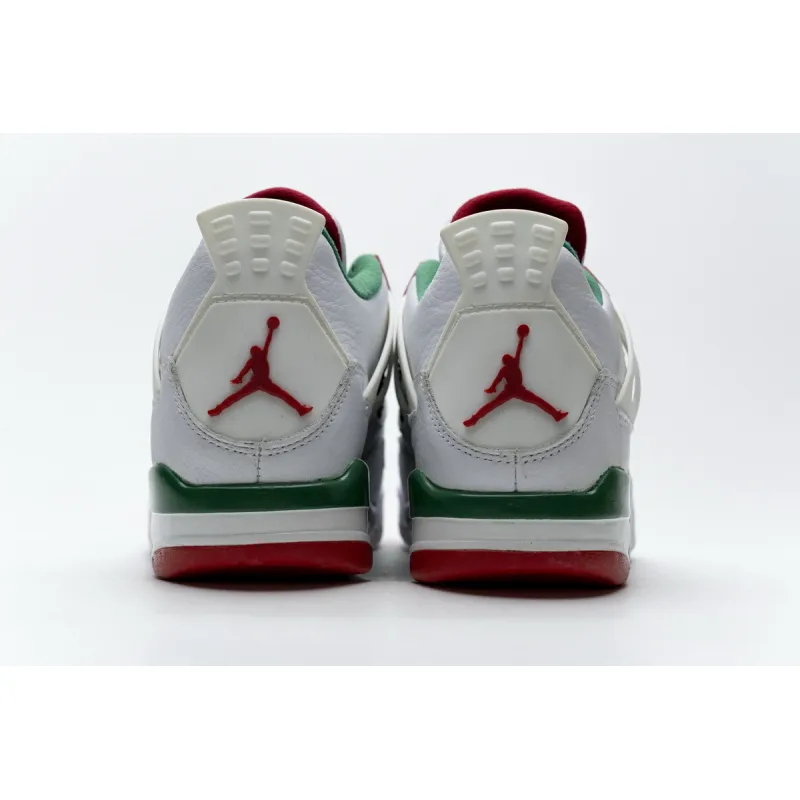 Perfectkicks Jordan 4 Retro White Green Red),AQ3816-063