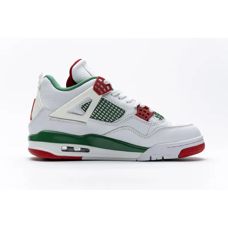 Perfectkicks Jordan 4 Retro White Green Red),AQ3816-063