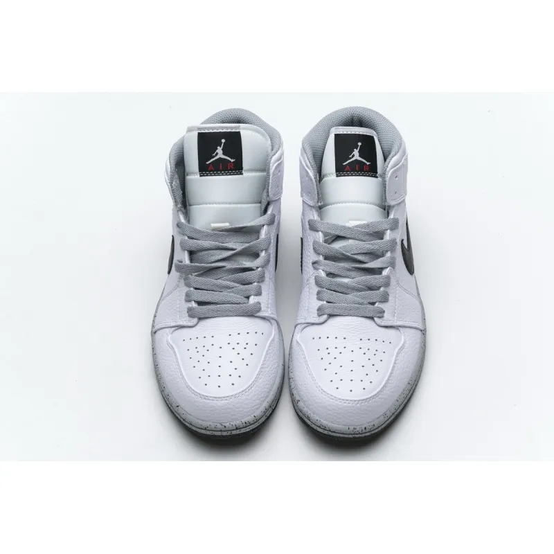 OG Jordan 1 Mid White Cement (GS),554725-115