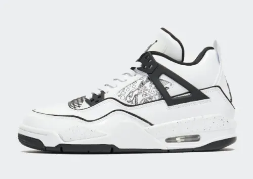 Here are the shoes, you can adjust the color! Air Jordan 4 GS DIY physical exposure!