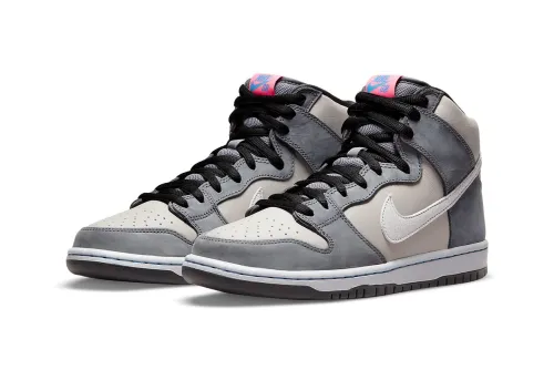 cool cheap shoes SB Dunk High's latest color Medium Grey