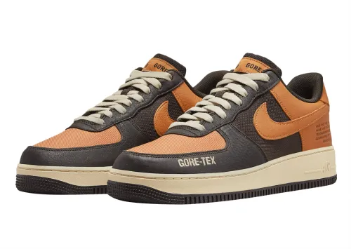 Cool shoes Air Force 1 Low Gore-Tex Brown Orange