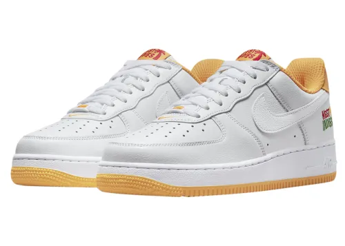 Sneaker Cool Air Force 1 Low West Indies White Yellow DX1156-101