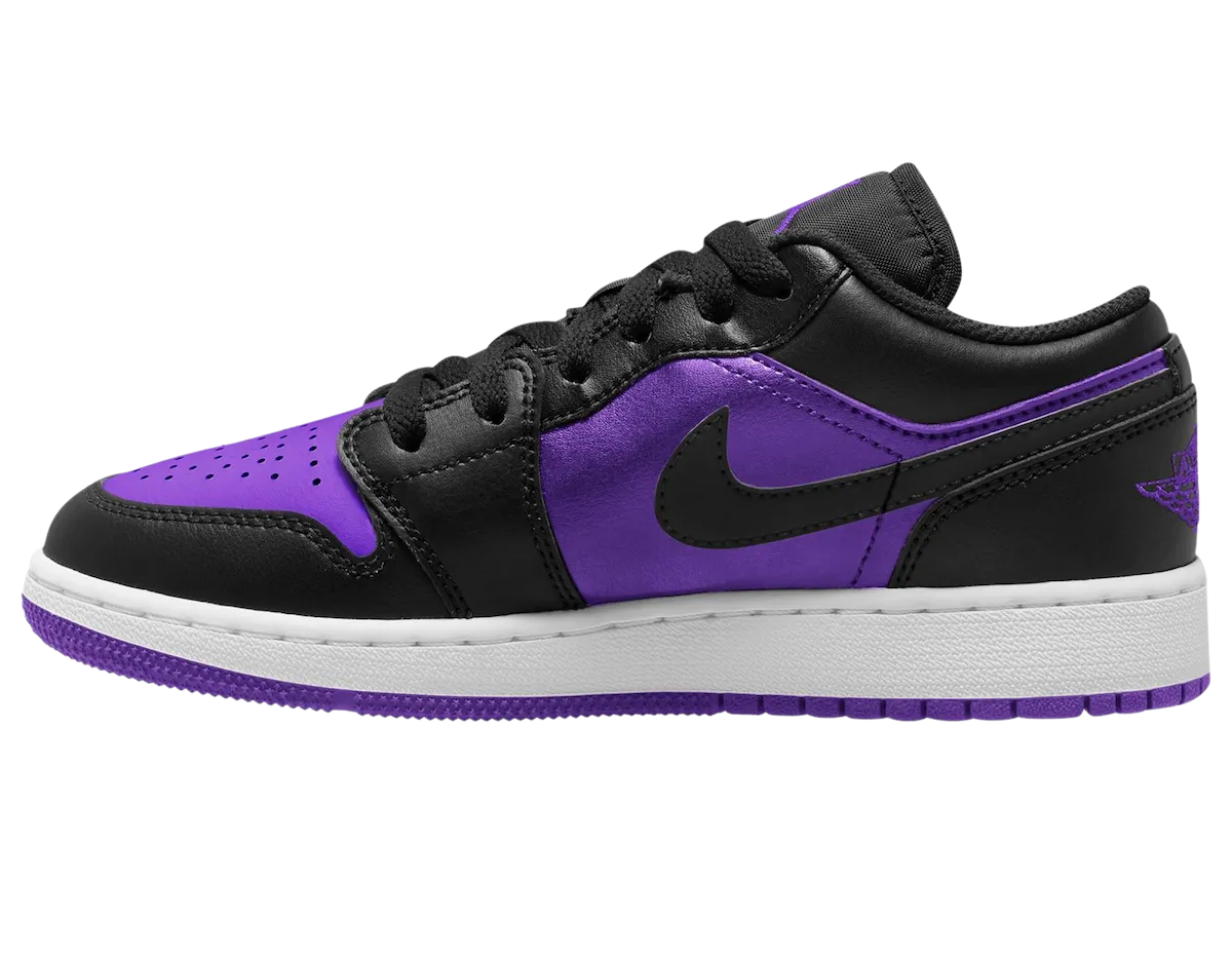 Sneaker Cool Air Jordan 1 Low GS Black Purple 553560-505