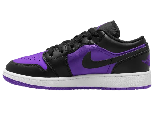 Sneaker Cool Air Jordan 1 Low GS Black Purple 553560-505