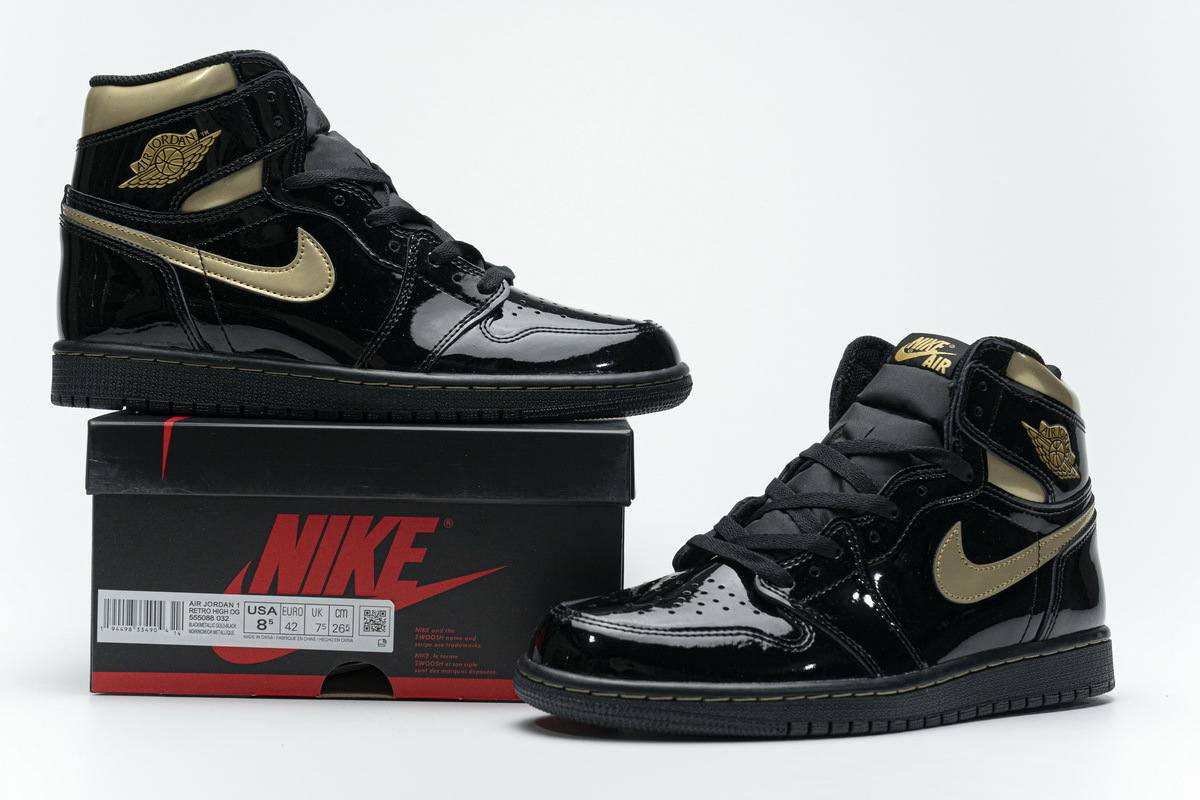 Jordan 1 Retro High Black Metallic Gold (2020)