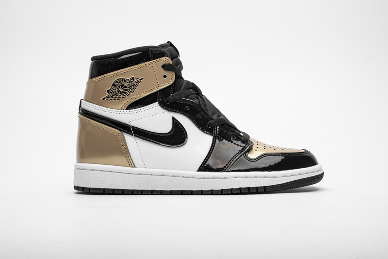 Jordan 1 Retro High NRG Patent Gold Toe