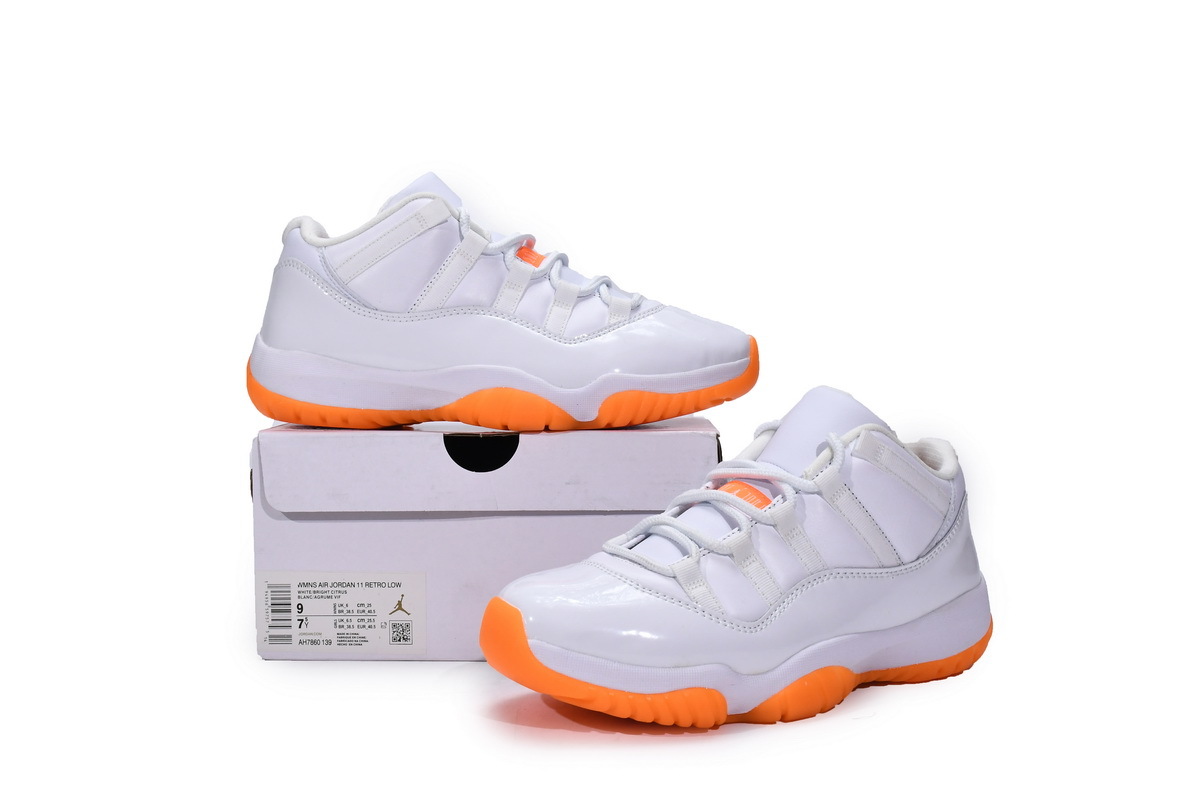 Jordan 11 Retro Low Citrus (2021) (Mid Quality)