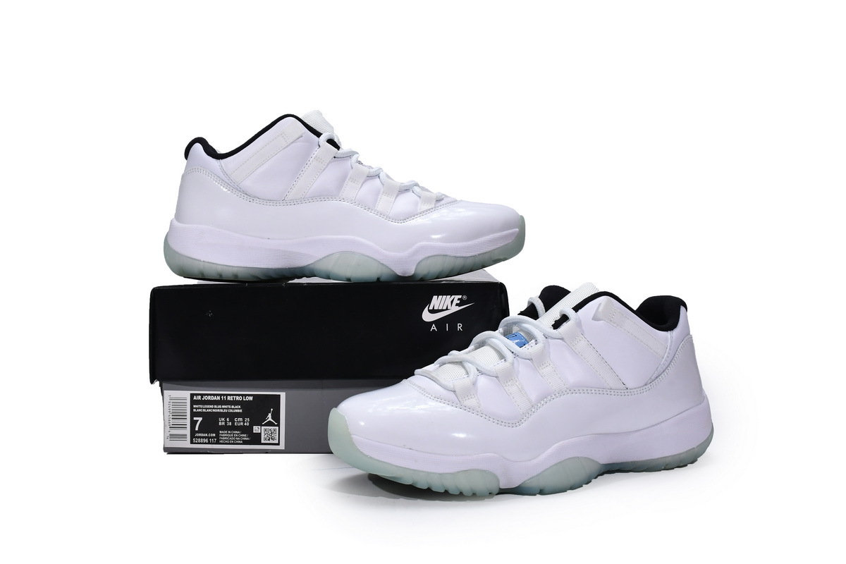 Jordan 11 Retro Low Legend Blue (GS) (Mid Quality)