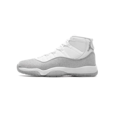 Jordan 11 Retro White Metallic Silver (Mid Quality) 01