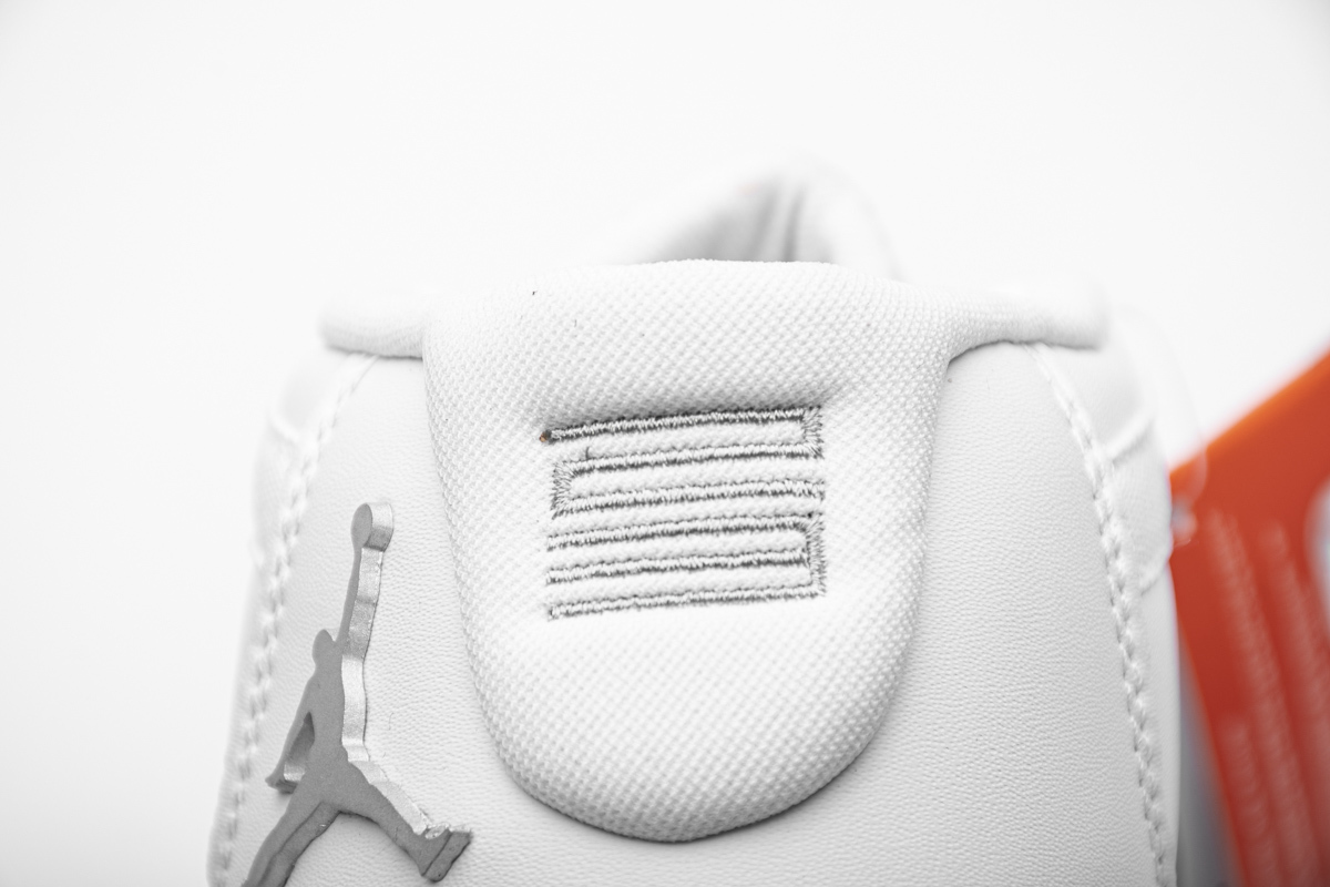 Jordan 11 Retro White Metallic Silver (Mid Quality)