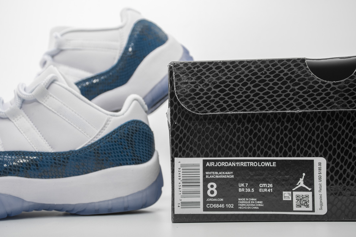 Jordan 11 Retro Low Snake Navy (2019) (Mid Quality)