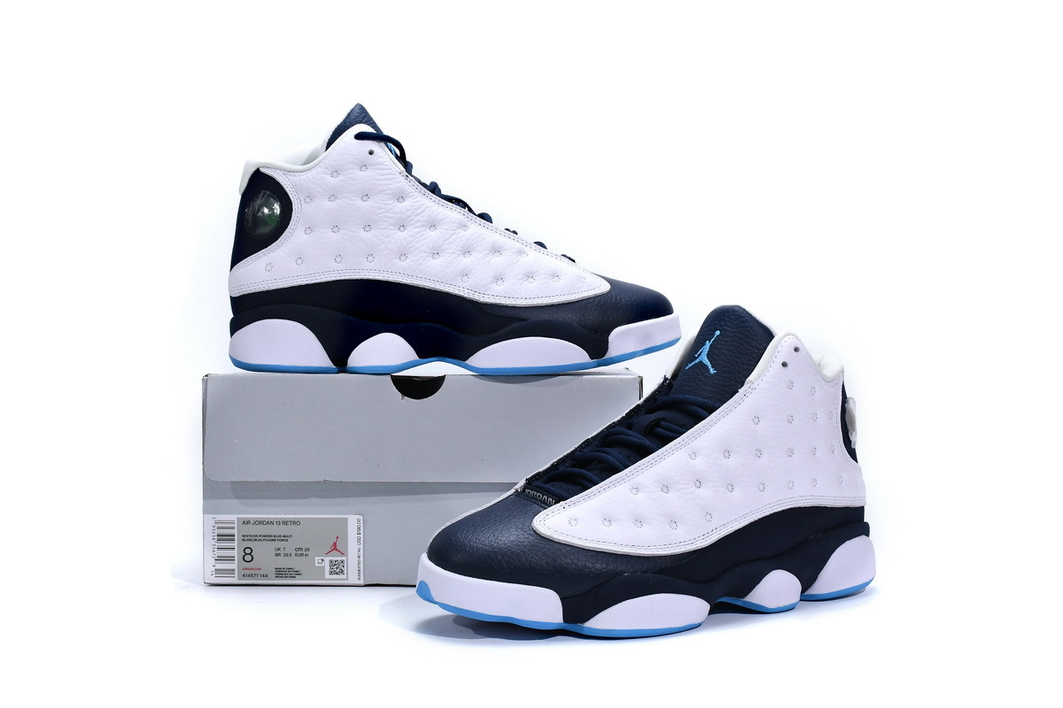 Jordan 13 Retro Obsidian Powder Blue White