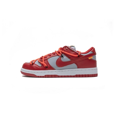Nike Dunk Low Off-White University Red(Mid Quality) 01