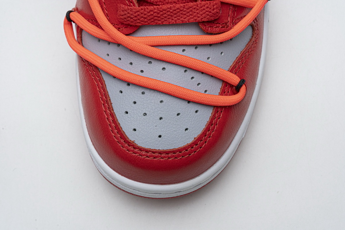 Nike Dunk Low Off-White University Red(Mid Quality)