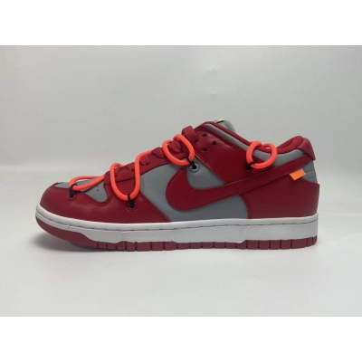 Nike Dunk Low Off-White University Red 01