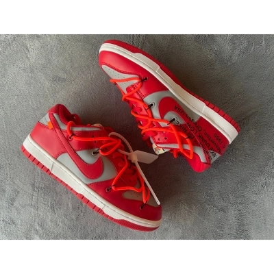 Nike Dunk Low Off-White University Red 02