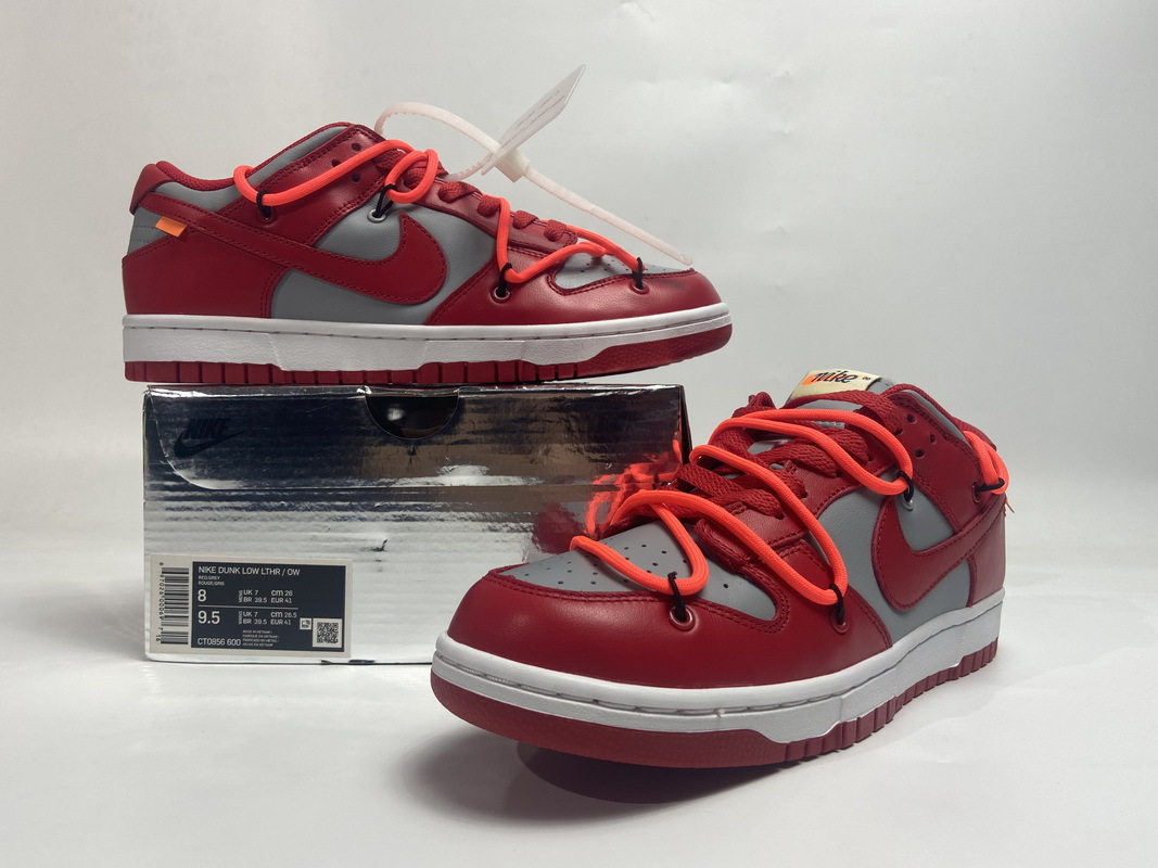 Nike Dunk Low Off-White University Red