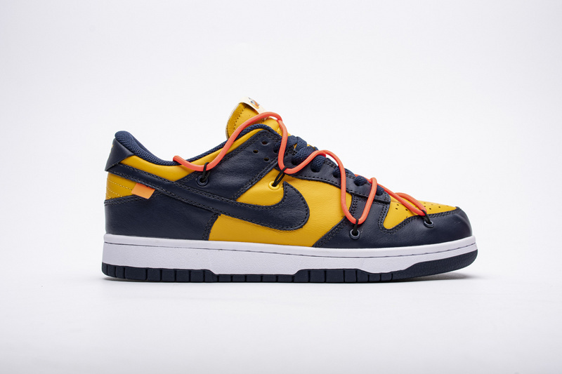Nike Dunk Low Off-White University Gold Midnight Navy (Mid Quality)