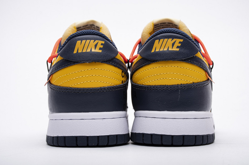 Nike Dunk Low Off-White University Gold Midnight Navy (Mid Quality)